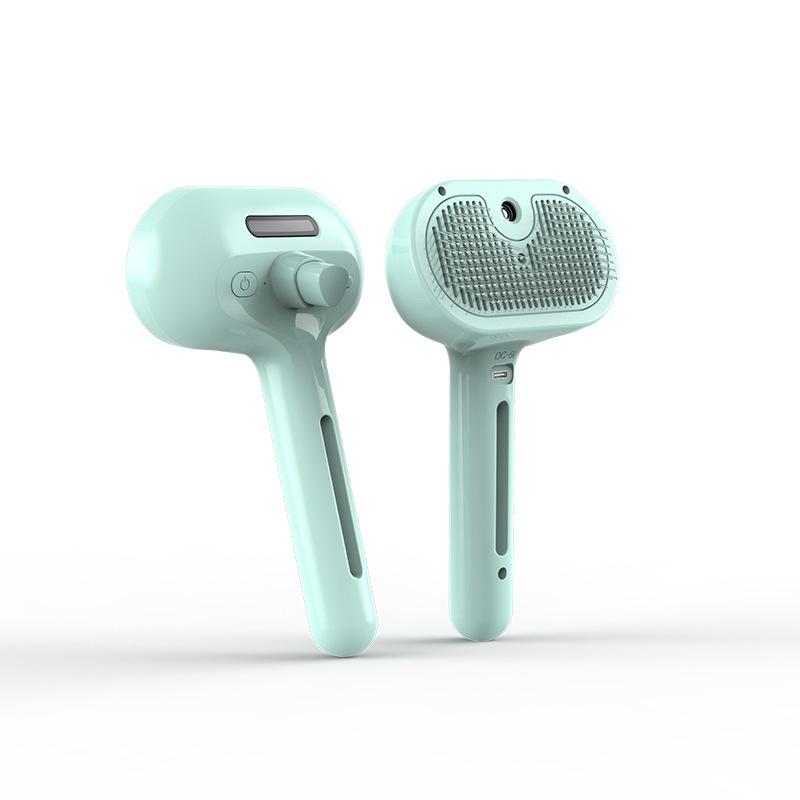 Peine en spray para mascotas Peine para gatos y perros Peine para eliminar el cabello Carga USB Peine para abrir el nudo Herramienta de limpieza de belleza para mascotas