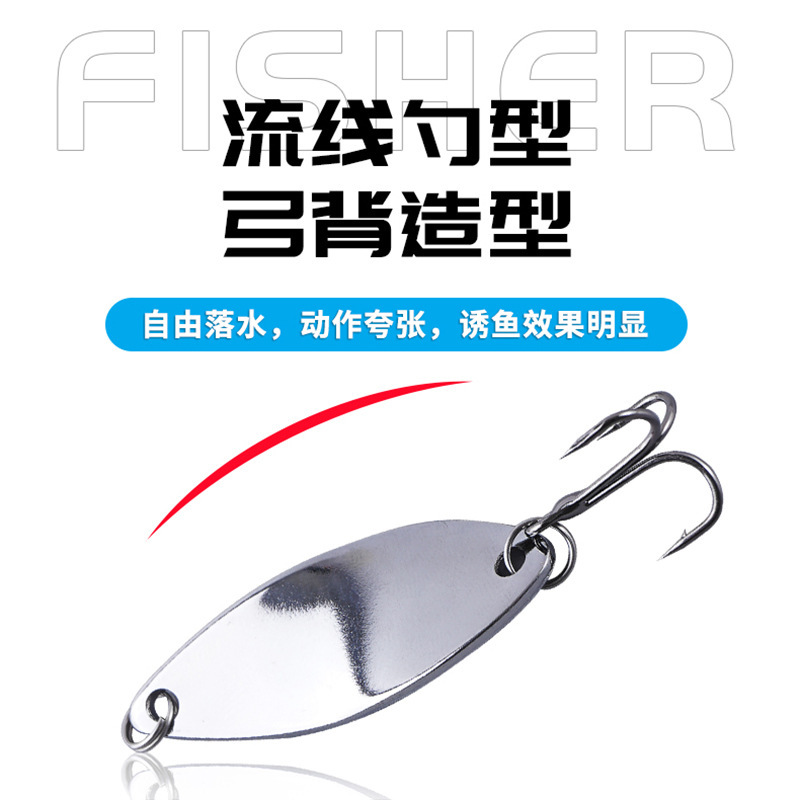 外国貿易クロスボーダー工場卸売ワイドツイストフェイクベイトスパンコールルアー単一フックマイクロシルバーメタルスパンコール|undefined