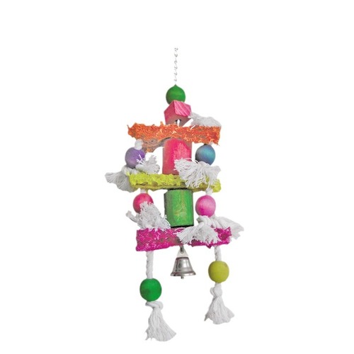 Loofah Parrot Toy Eight-Owl Supplies Loofah Cotton Rope Bird Toy Cross-border Parrot Toys Bird Toy