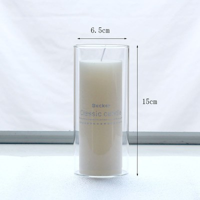 Transparente; 6.5*15 velas