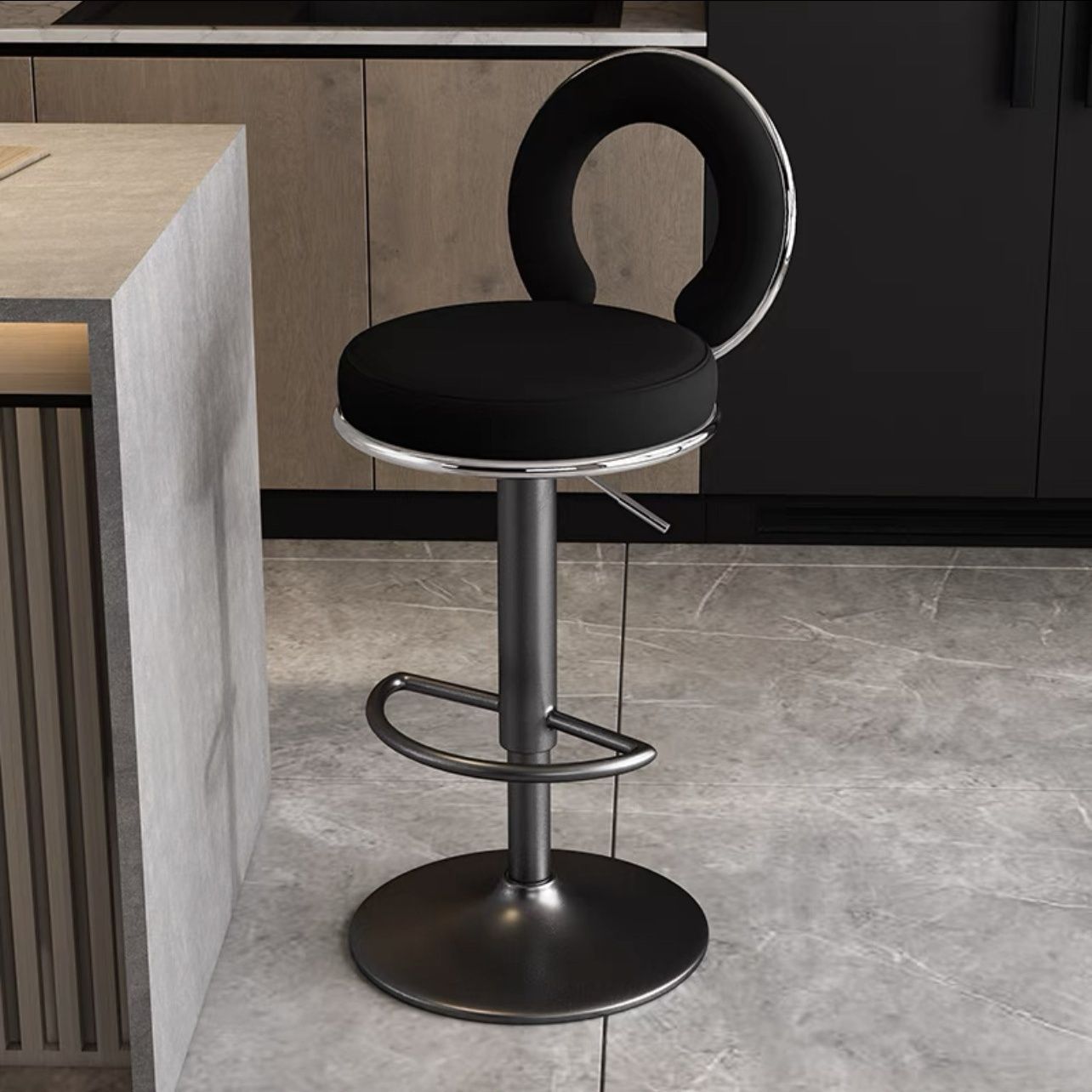 Silla de bar respaldada taburetes altos para el hogar taburetes modernos simples de alta calidad cajero de recepción elevador silla de bar alta