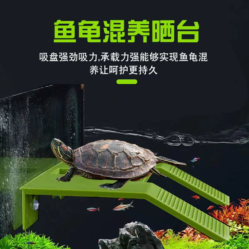 Танк с черепахой Черепаха Потонувший стол для скалолазания Бразильская черепаха Подвесная скалолазание Наклон для скалолазания Избегайте воды Черепаха Платформа для кормления на плавучем острове