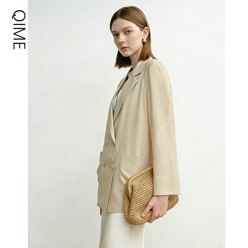 Explosive Aura Pure Tencel Suit for Women 2026 Spring/Summer Design Loose Casual Jacket Women's New Suit Style