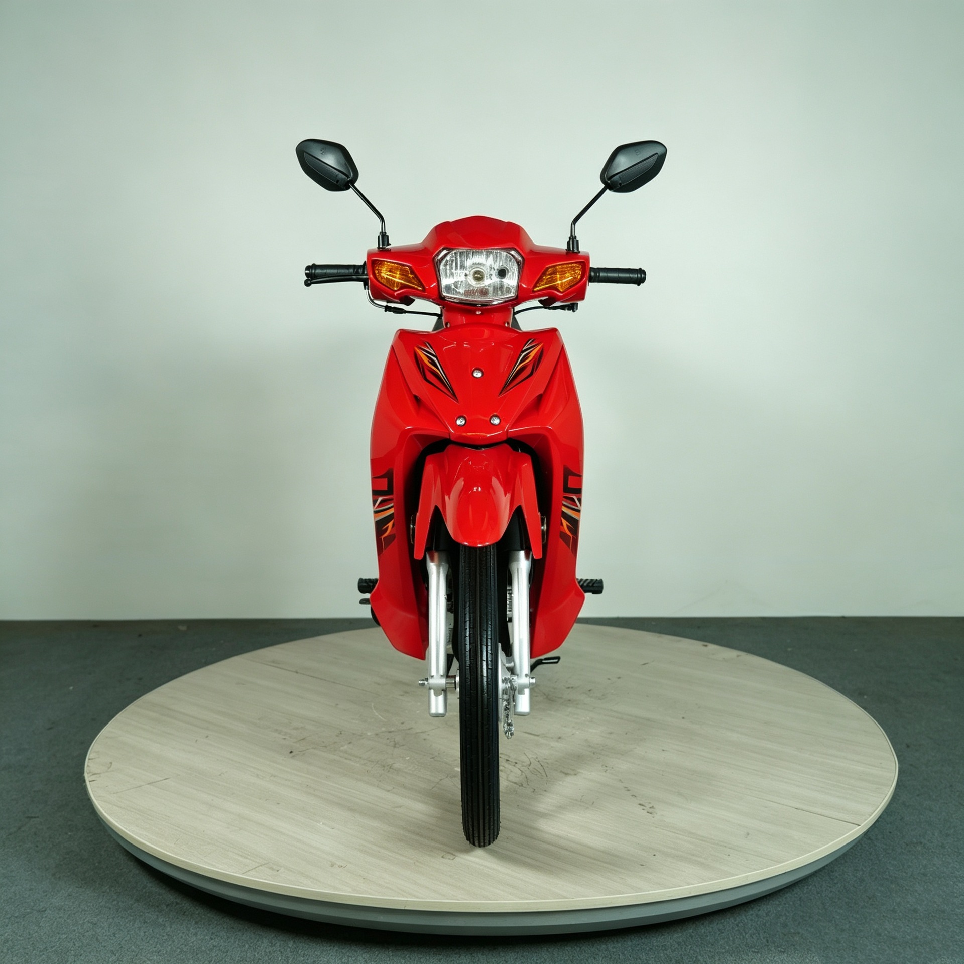 Cross-Border Export of Curved Beam Frame Two-Wheeled Motorcycles, Fuel-Powered Ud110, Red, for Adult Daily Travel, Cross-Border Export