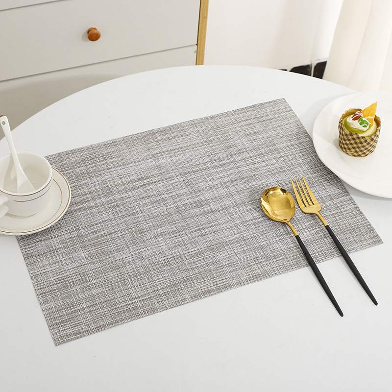 跨境专供餐垫PVC编织餐垫21系列特斯林餐垫餐厅防水餐桌垫现货详情6