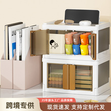 轻奢透明办公塑料储物盒学生宿舍文具收纳盒杂物化妆品桌面收纳盒