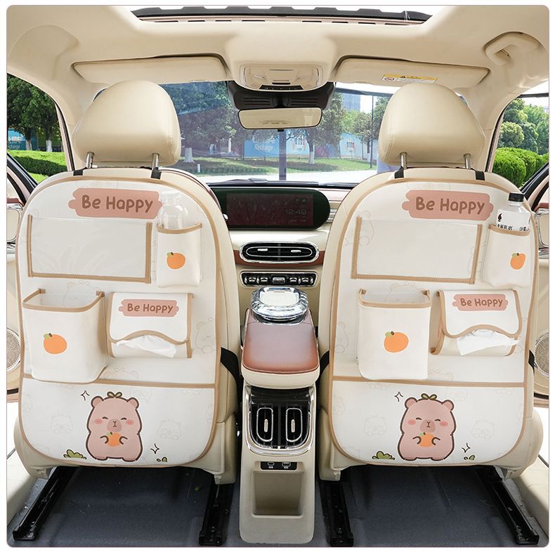 Car Anti-Kick Pad, Rear Seat Back Storage Bag, Kids-Proof Anti-Wear Pad in the Car, Anti-Dirty and Easy-To-Clean Protective Pad