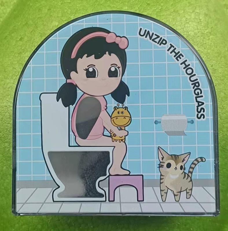 アマゾン国境を越えたトイレ砂時計減圧玩具5分間トイレの形が絶えず砂トイレ砂時計|undefined