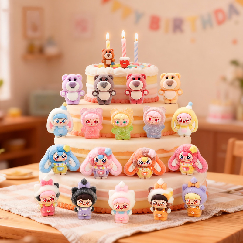 Birthday Cake Decorations Girl Party Creative Cartoon Trendy Toy Figurine Baking Dessert Table Arrangement Event Small Gifts