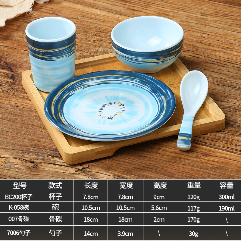 Bloom No. 6 (Plate + Bowl + Cup + Spoon)