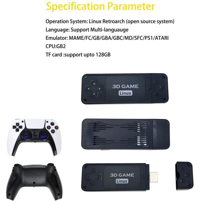 Граница кросс-border U9 Pro игровая консоль 4K HD 2.4G беспроводная ТВ консоль