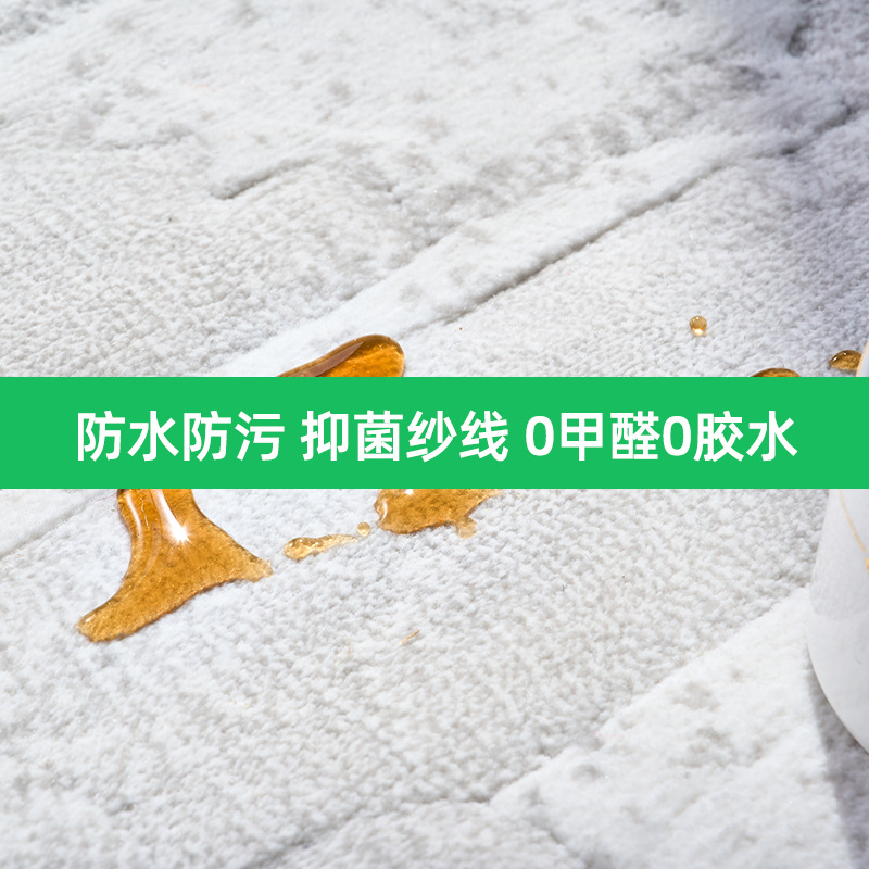 Alfombras modernas de lujo ligeras, alfombras anti-deslizantes de gran área para dormitorios fáciles de manejar, alfombras antibacterianas de alta calidad a prueba de agua