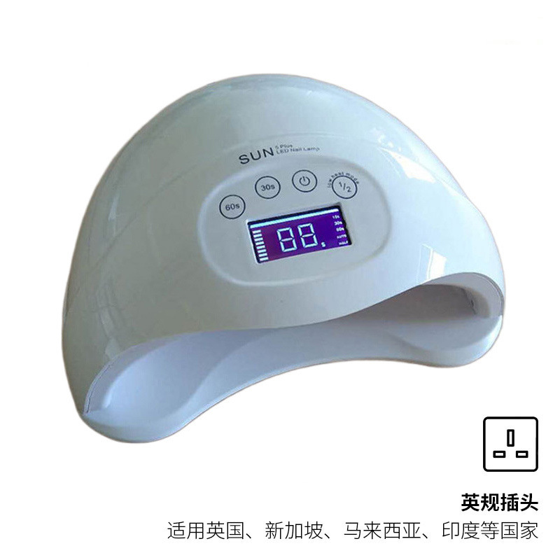 Luz de uñas transfronteriza 48W lámpara de manicura con pantalla táctil sun5plus máquina de manicura con sensor inteligente lámpara de fototerapia de manicura led