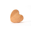 factory customized love Earrings wooden  desktop storage box originality heart-shaped Wooden box Maple jewelry storage box