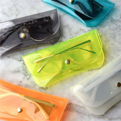 Summer New Transparent Jelly Sunglasses Case for Men and Women, Sunglasses Storage Protection Travel Portable Eyeglass Box