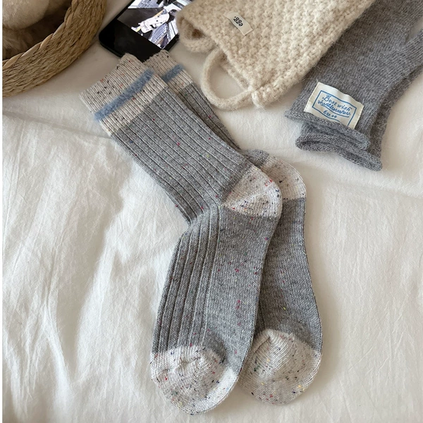 Combination with shark pants and cotton socks - spliced with a blue