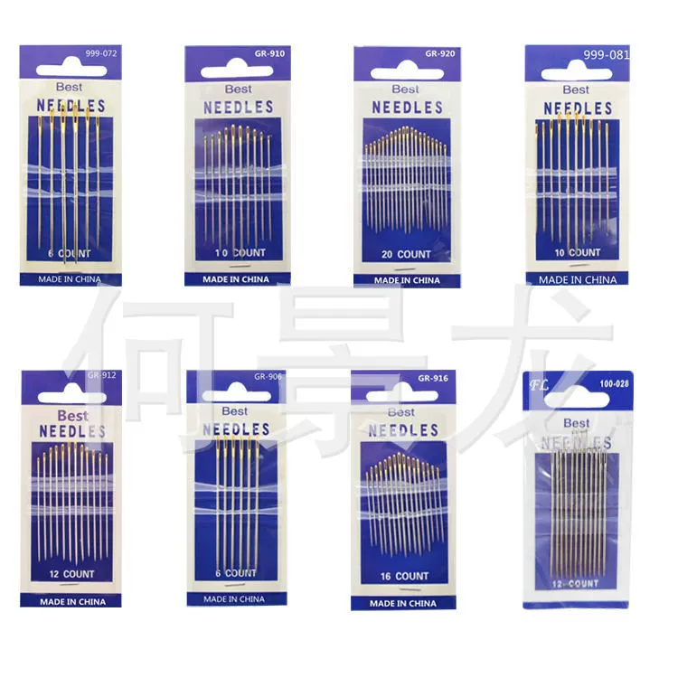 Золотой Хвост Ручная Швейная Игла Вышивка Ручной Швейной Иглы Большой Глаз Двойной Ласточка Золотой Хвост Иглы Синяя Карта Высокое Качество Золотой Хвост Ручной Швейной Иглы