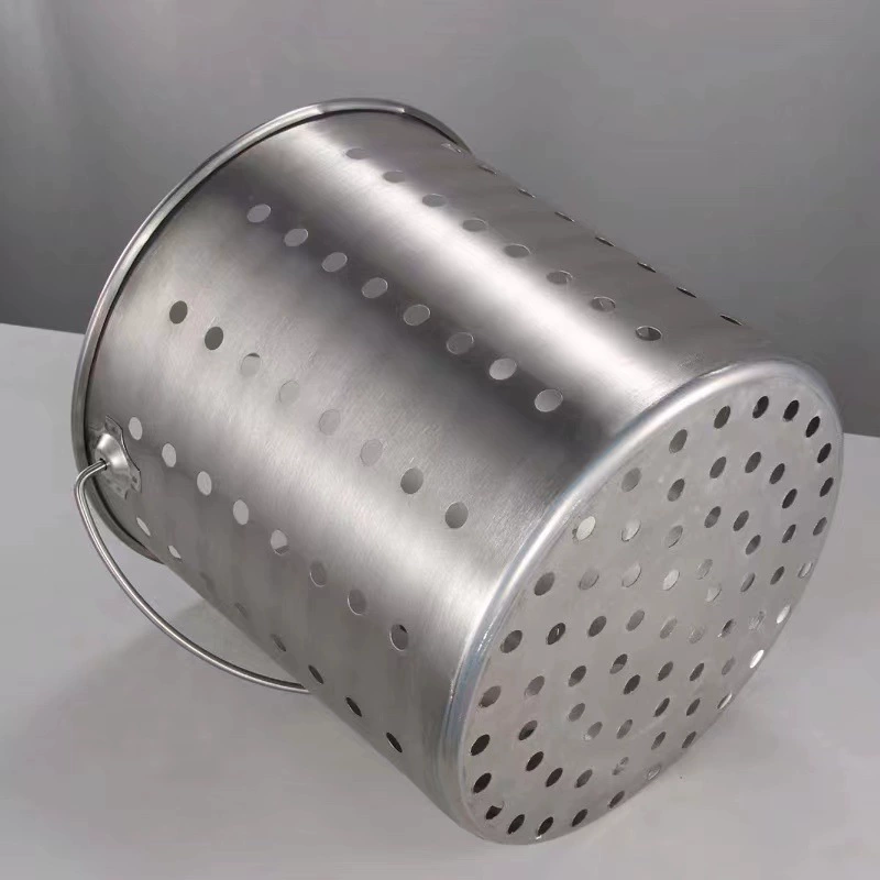 Antibacterial universal bucket stainless steel, handheld drying rack, 30cm