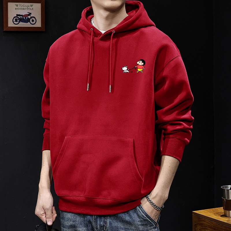 Gran camiseta con capuz rojo regular - 8392