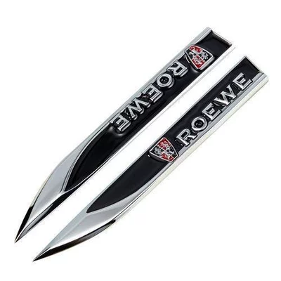 Body sticker: Plate Side Label Blade Decorative - pair-roewe-red