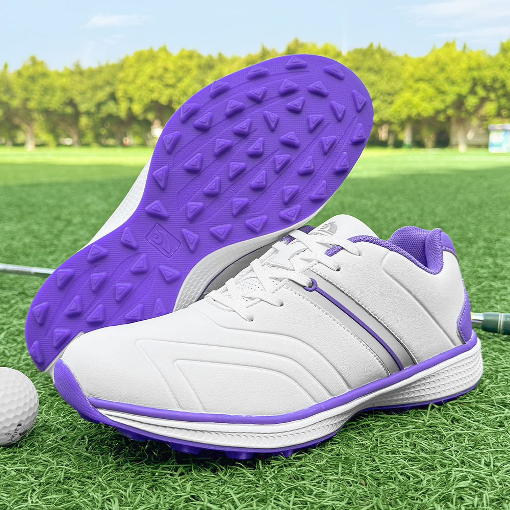 外贸新款舒适女士户外高尔夫球鞋防滑休闲运动鞋轻便固定钉女鞋子