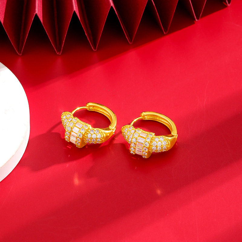 2023 nuevos pendientes de mujer de moda pendientes de aguja de plata incrustados en diamantes de moda todo fósforo multi-estilo opcional fábrica al por mayor