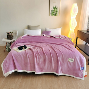 2024 new milk fluff blanket blanket 1x 1.5m purple