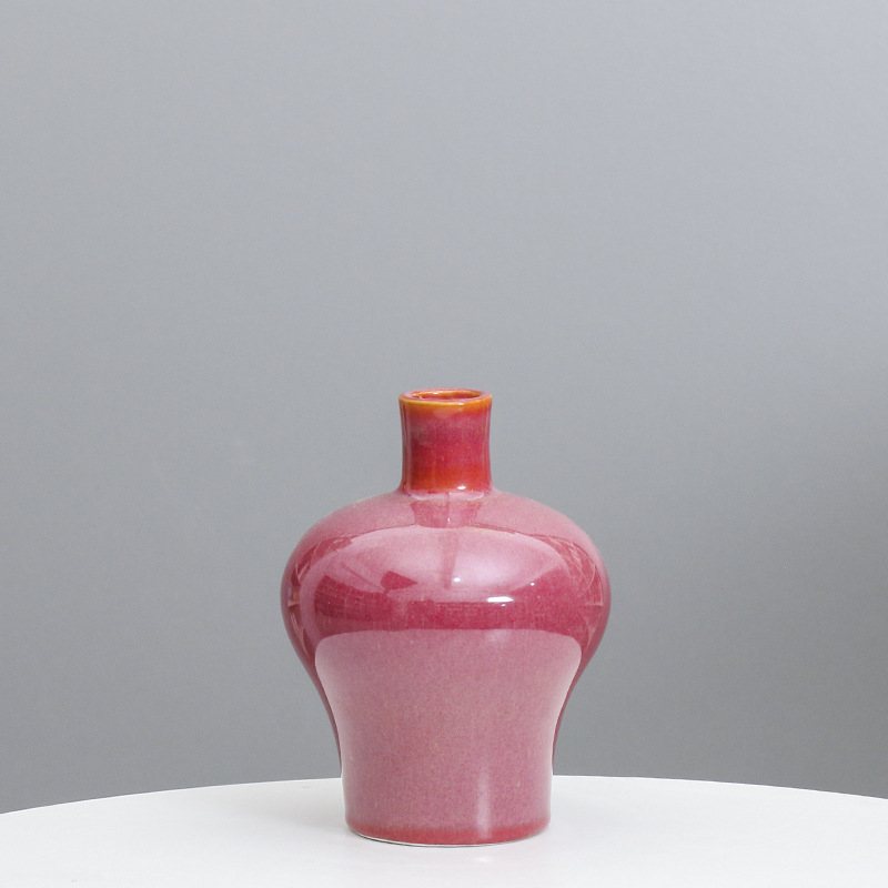 Florero de cerámica creativa moderna flor azul hogar sala de estar decoración hidropónica simulación flor seca titular de comercio exterior transfronterizo