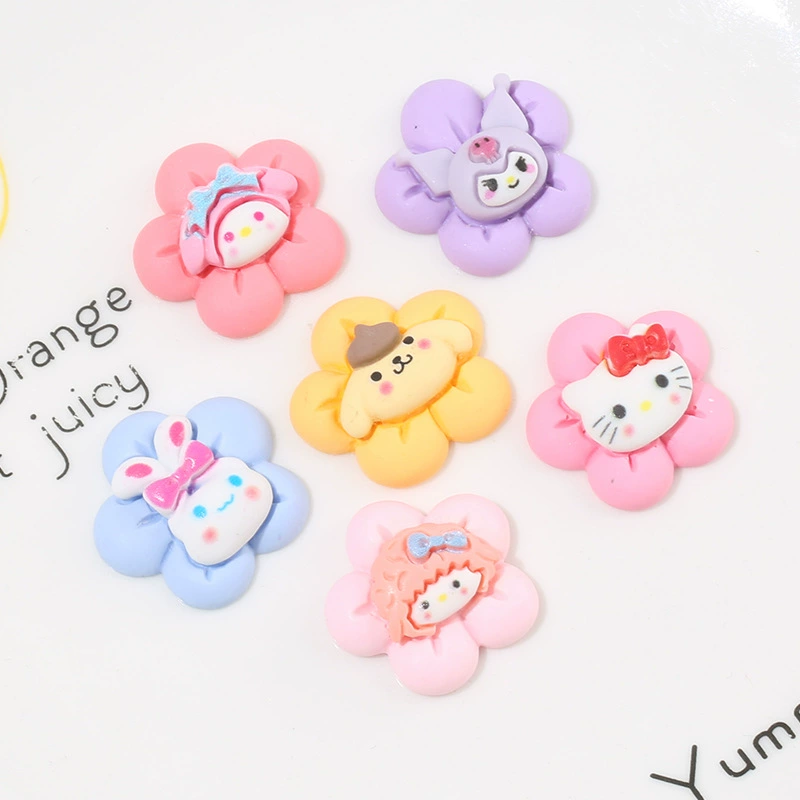 Cute children's hair accessory with bow, shoes, materials set, flowered, handmade