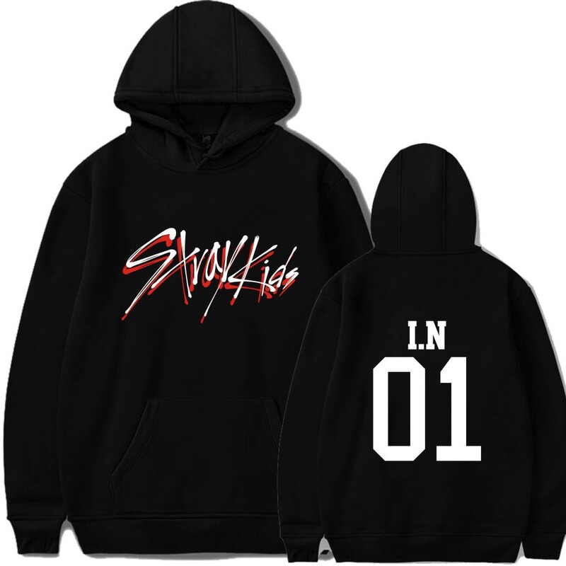 Amazon European Code Cross-border Stray Kids Peripheral Turtleneck Sweater Thread Bottom Swing Hoodie Large Size Jacket
