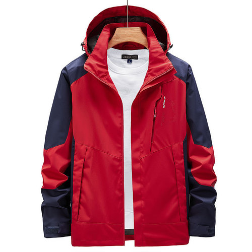 Women's Spring and Autumn Thin Men's Outdoor Fat and Big Waterproof Windproof Jacket Single Layer Outerwear Four Seasons Mountaineering Clothing