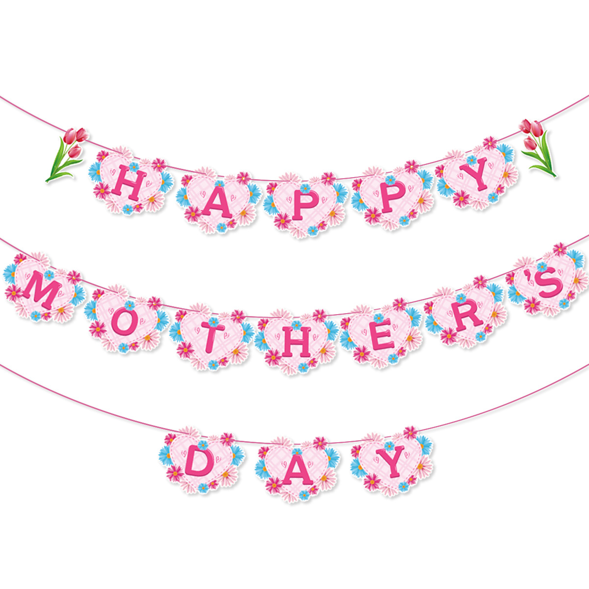 Mother's Day Cute Vacation Letter Paper Festival Decorative Props display picture 6