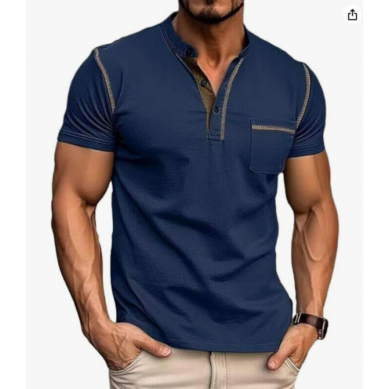 25 夏新作 Amazon クロスボーダー メンズ 半袖 Tシャツ 外国貿易独立ステーション 速乾 カジュアル アメリカン ヘンリー ポロ|undefined