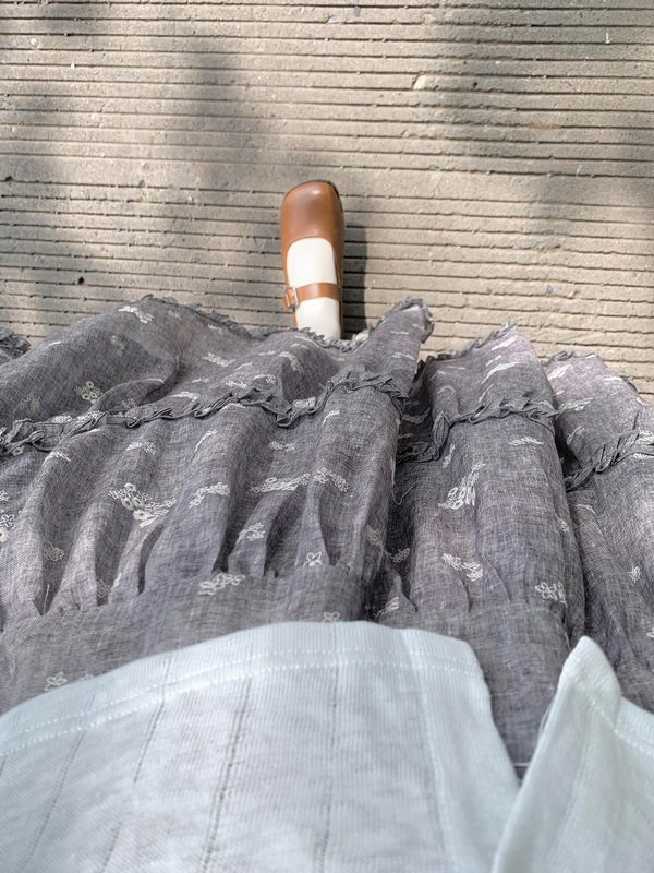 早秋韩系穿搭一整套2025新款长袖连衣裙女碎花长裙感chic套装|undefined