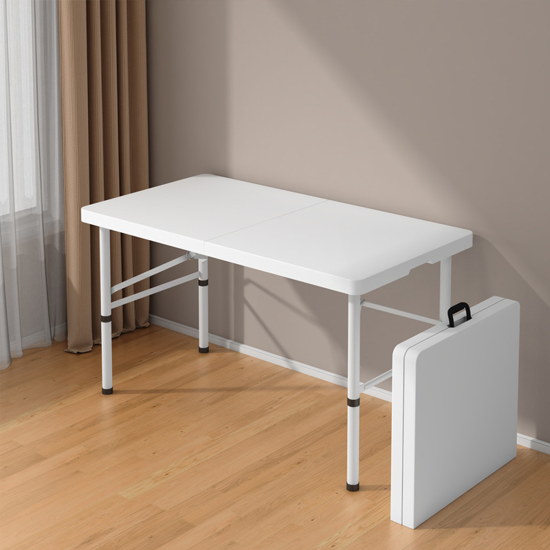 Mesa plegable al aire libre portátil rectangular tabla de estandos simple tabla larga para el hogar estudio mesa de comedor pequeña