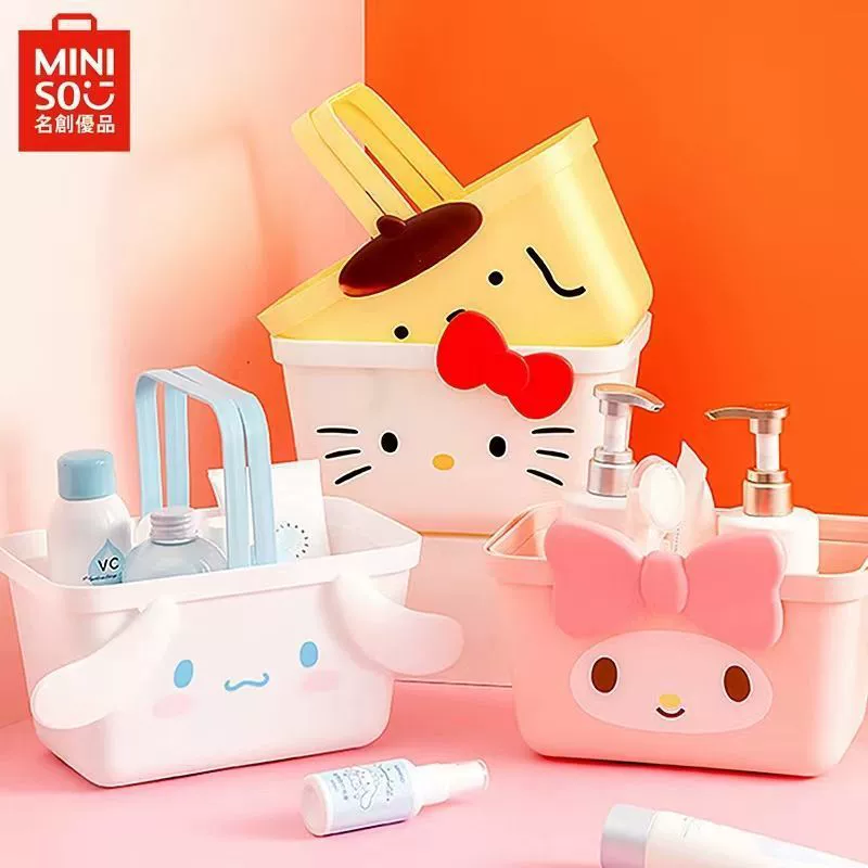 MINISO Санрио Мелоди Сумка-корзинка для покупок HelloKiity для рук баночка для ванной