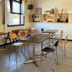 インターネット有名人のカフェデザートショップ大理石のテーブルと椅子の組み合わせフレンチレストラン無垢材スレートスクエアテーブルビストロダイニングテーブル