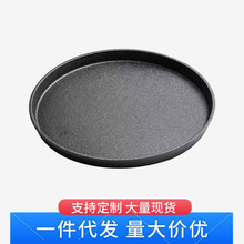 铸铁铁板烧盘商用圆形烧烤盘家用燃气餐厅长方形牛排盘铁板烤鱼盘