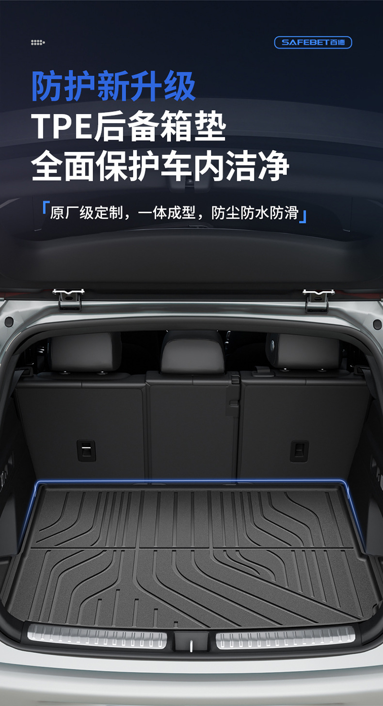 Suitable for Ideal I6 I8 L6 L7 L8 L9 Livis Dedicated All-Weather Tpe Car Trunk Mat