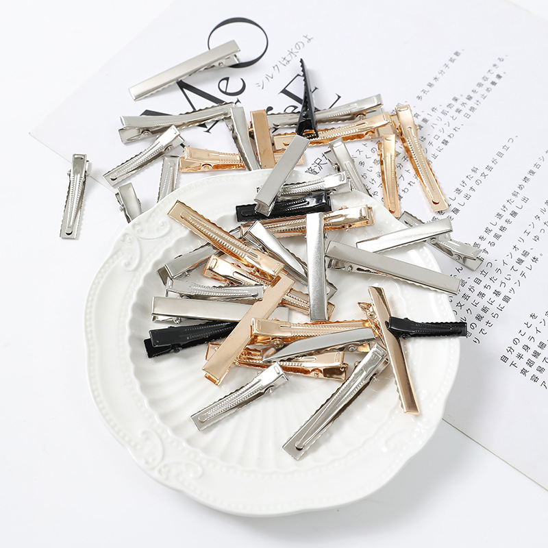Square alligator clip hairpin hair accessory DIY materials hair accessory side clip hairpin alligator clip base clip accessories
