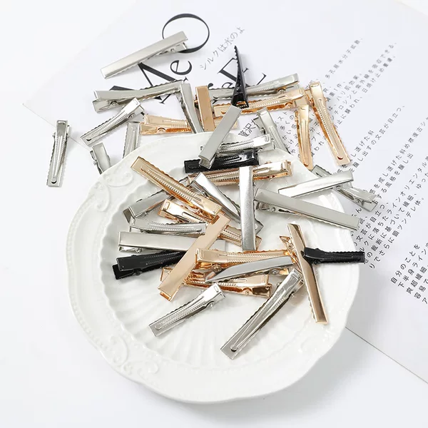 Square alligator clip hairpin hair accessory DIY materials hair accessory side clip hairpin alligator clip base clip accessories