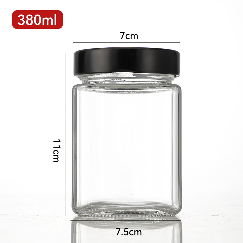 Encurtidos cuadrados de tapa alta, salsa de chile, botella de miel 180ml 280 ml, paquete malicioso, botella de vidrio, nuevo lugar
