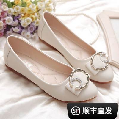 All-Match Shallow Mouth Pointed Soft Leather Flat Shoes Spring Summer Autumn Winter Low Heel Candy Color Women's Shoes Korean Style Shallow Mouth Comfortable New