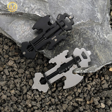 新款多功能工具卡开瓶器 户外便携随身打火石口哨edc多用组合工具