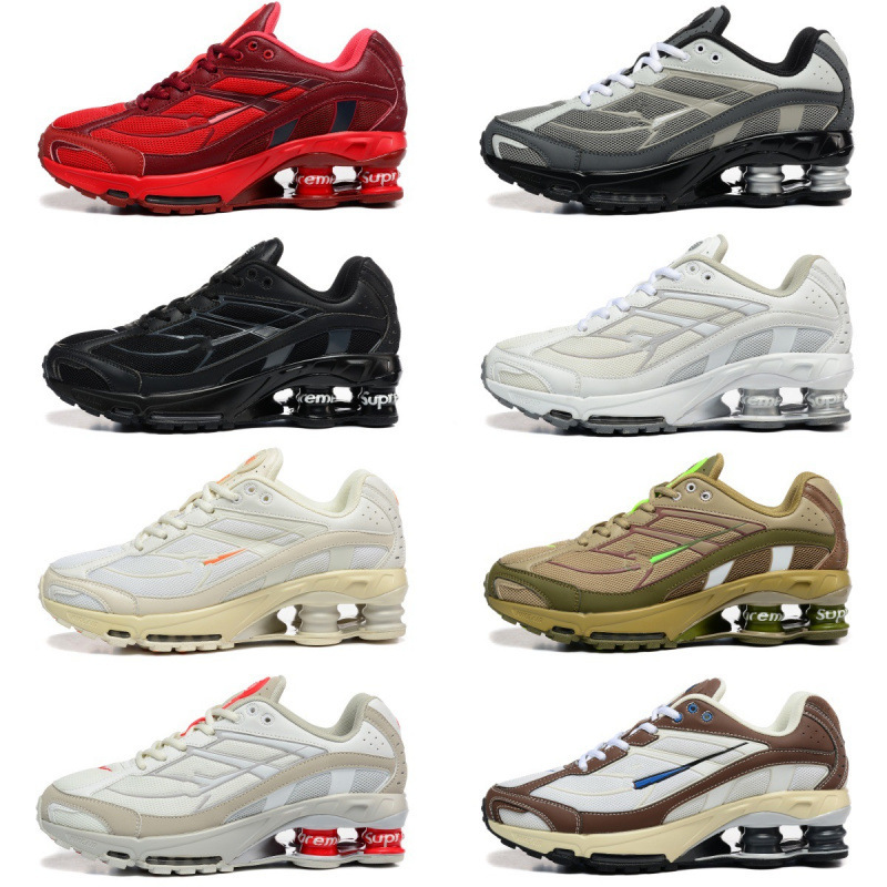学生鞋 Supreme Shox Ride气垫跑步鞋情侣休闲鞋减震增高柱子男鞋产品实拍图