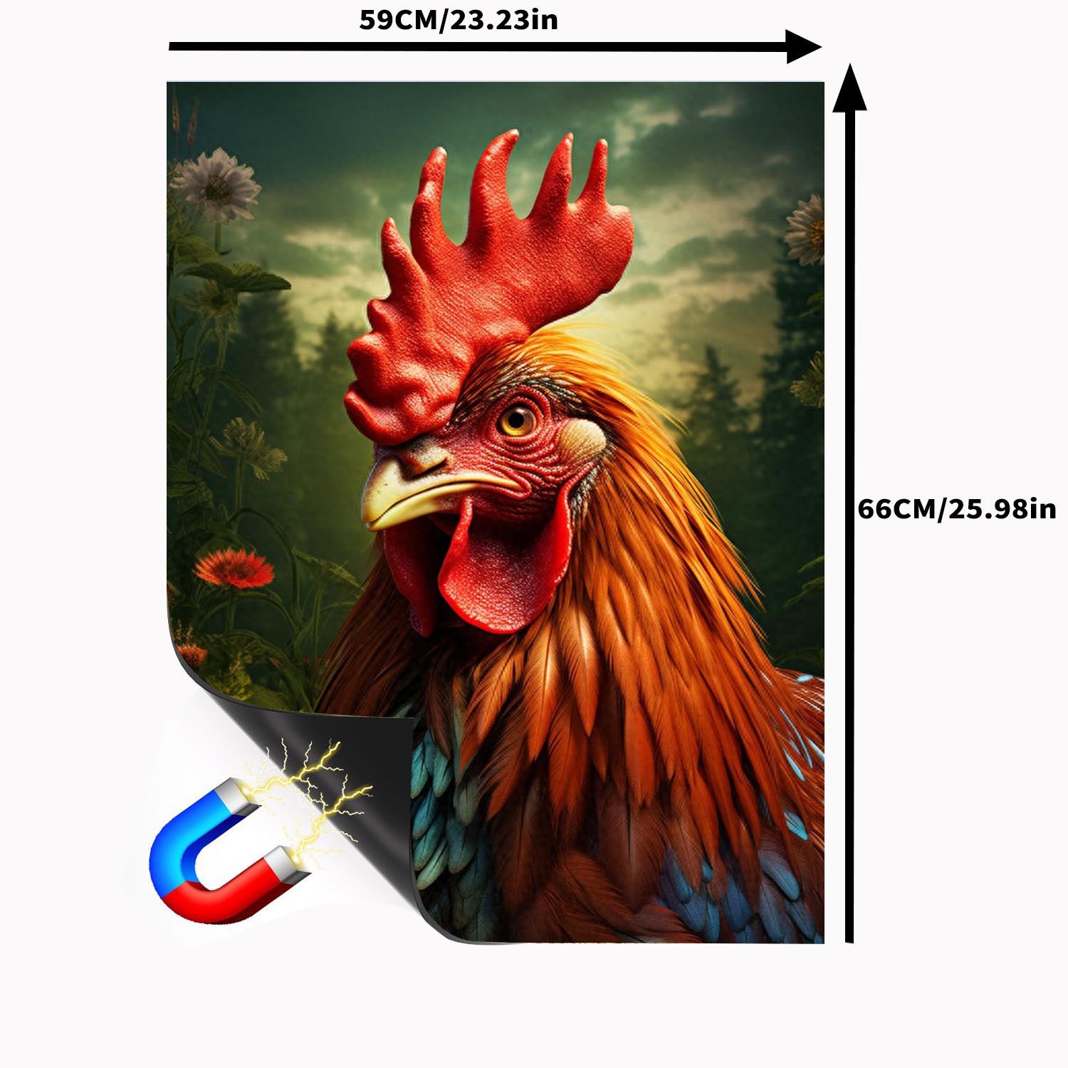 Amazon Cross-Border 66*59cm Household Dishwasher Magnetic Sticker Kitchen Home Refrigerator Sticker Magnetic Suction Board Magnetic Painting