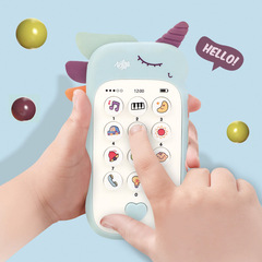 Children's Toy Mobile Phone Baby Chewable Simulation Music Telephone Girl 0-1 Years Old 6 Intelligent Buttons Sound Boys 