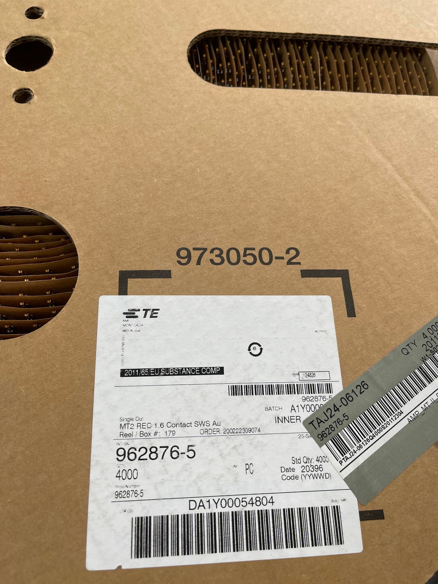现货供应 TE 962876-5 镀金端子-阿里巴巴