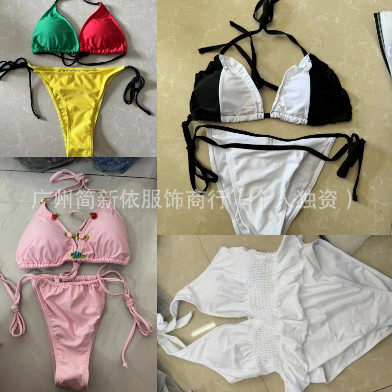 Shein transfronterizo Europa y los Estados Unidos comercio exterior moda de tres puntos Shein trajes de baño de cola miscelánea estilo de lote mixto más