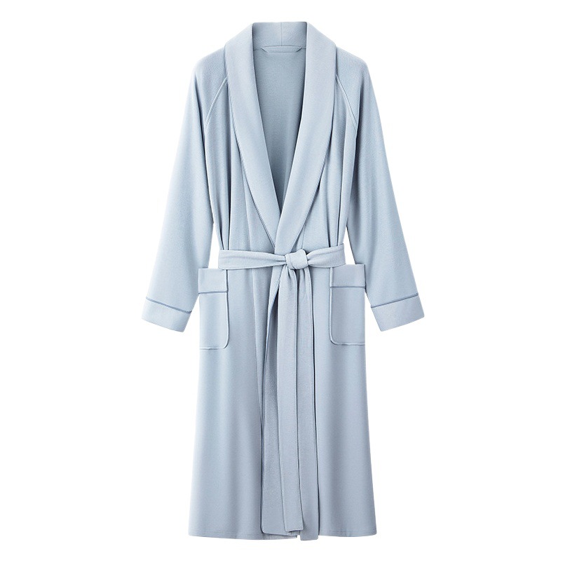 Tencel de lujo de doble cara de lana de otoño e invierno de las mujeres largo camisón albornoz aminoácido puede salir a casa desgaste pijamas en stock